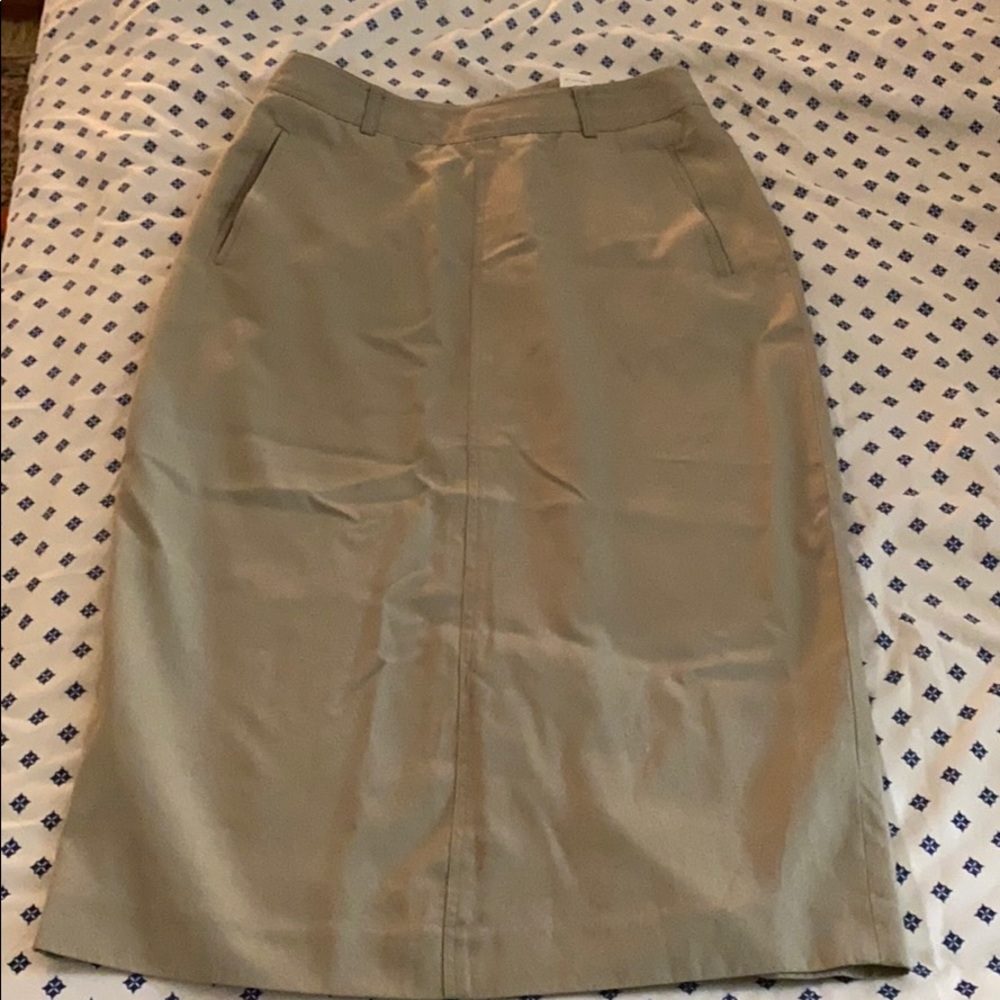 Oscar De La Renta High waist silk skirt